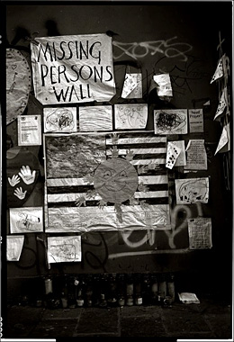 Missing Persons Wall